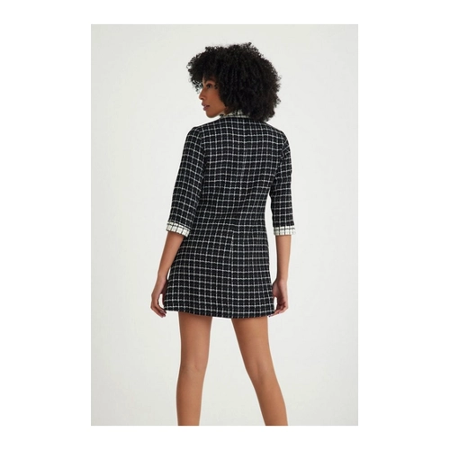Bild von Just Like You Minikleid Kariertes, zweireihiges Kleid mit Seitentaschen