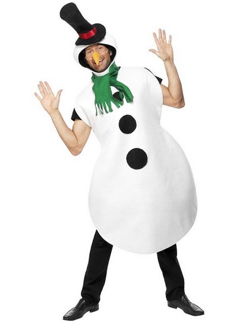 Bild von Metamorph Kostüm Lustiger Schneemann Kostüm - Fasching Halloween, Geht auch ohne Schnee, Mann! Winterliches Kostüm mti typischen Access