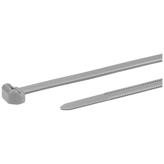 Bild von HellermannTyton Kabelbinder HellermannTyton 118-05078 T50ROS-PA46-GY (500) Kabelbinder 200 mm 4.60 (T50ROS-PA46-GY (500)