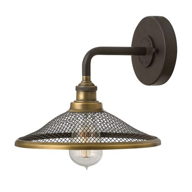Bild von Elstead LIGHTING Wandleuchte, Leuchtmittel nicht inklusive, Wandlampe Leuchte Flurleuchte Stahl Bronze H 21,6 cm Treppenlampe 1