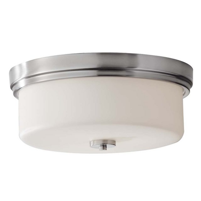 Bild von Elstead LIGHTING Deckenstrahler, Leuchtmittel nicht inklusive, Deckenleuchte Wohnzimmerleuchte Stahl Glas Chrom D 38,1 cm 3 Flammig