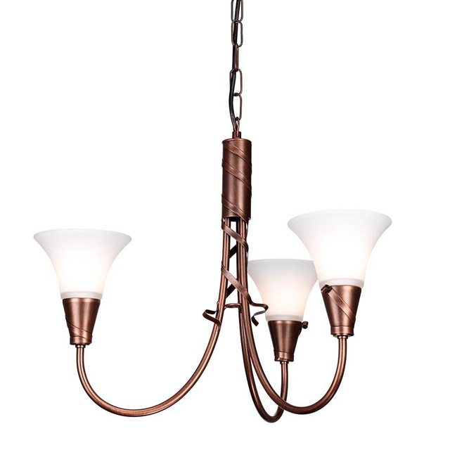 Bild von Elstead Lighting, Kronleuchter, Emily Kronleuchter E14 3-fach Kupfer Patina, Made in UK (52 cm)