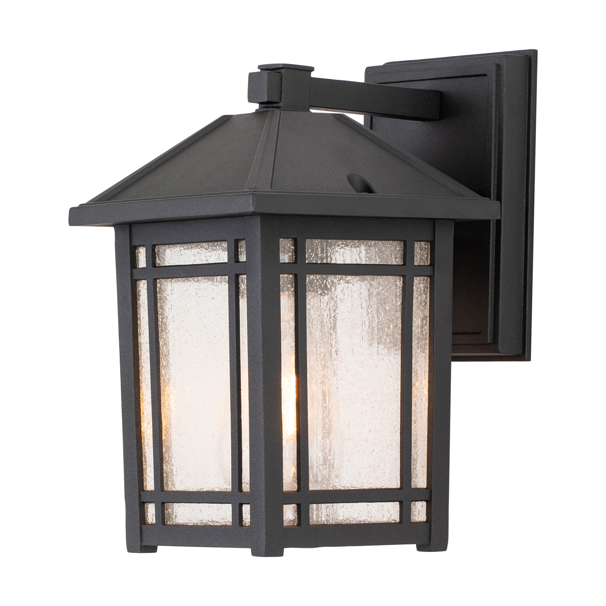 Bild von Elstead LIGHTING Außen-Wandleuchte, Wandleuchte Außenlampe Wandlampe Aluminium Glas Schwarz H 24,5 cm 1