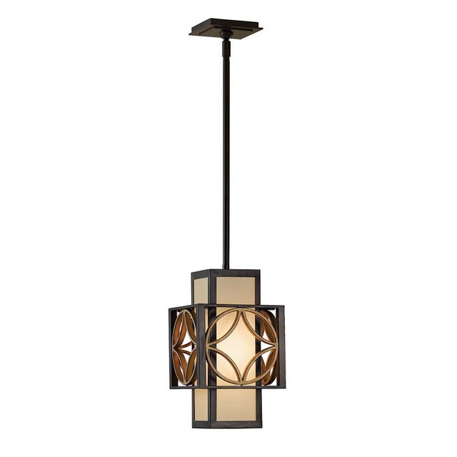 Bild von Elstead LIGHTING Pendelleuchte, Leuchtmittel nicht inklusive, Pendellampe Deckenlampe Hängeleuchte Eisen Bronze D 20,3 cm