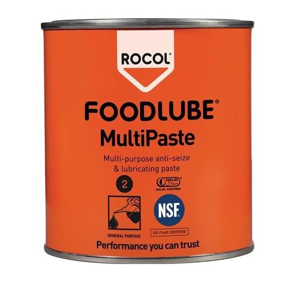 Bild von 6 Stk. Rocol Anti-Seize-Schmierpaste FOODLUBE® MultiPaste 500g weiß Dose 15753
