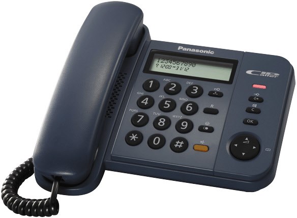 Bild von Panasonic Panasonic KX-TS580GC schnurgebundenes Telefon dunkelblau. Kabelgebundenes Telefon