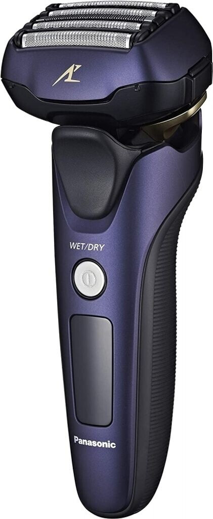 Bild von Panasonic ES-LV67A803 5-Klingen Nass- & Trockenrasierer für Männer, wiederaufladbar, smarter Bartsensor, Multi-Flex 16D-Kopf, Marineblau und Schwarz