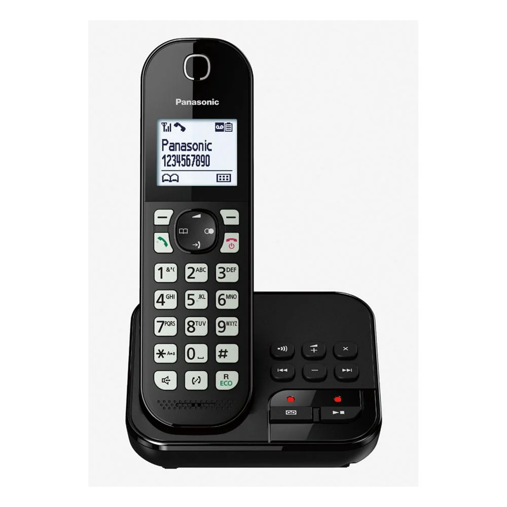 Bild von Panasonic KX-TGC460GB Schnurlostelefon mit Anrufbeantworter schwarz