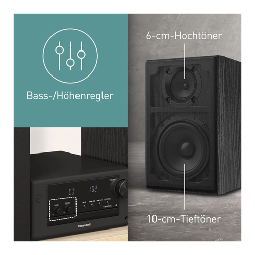 Bild von SC-PM704EG-K Mini-System schwarz