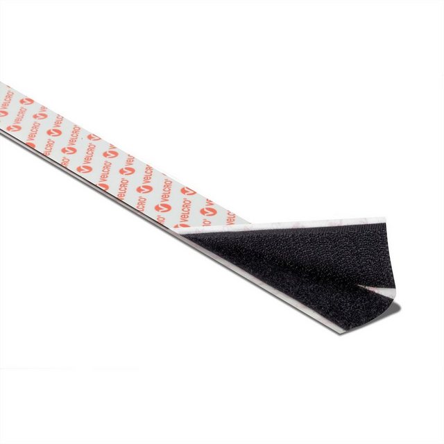 Bild von VELCRO® VEL-EC60211 Klettband zum Aufkleben Haft- und Flauschteil (L x B) 1000mm x 20mm Schwarz 1m