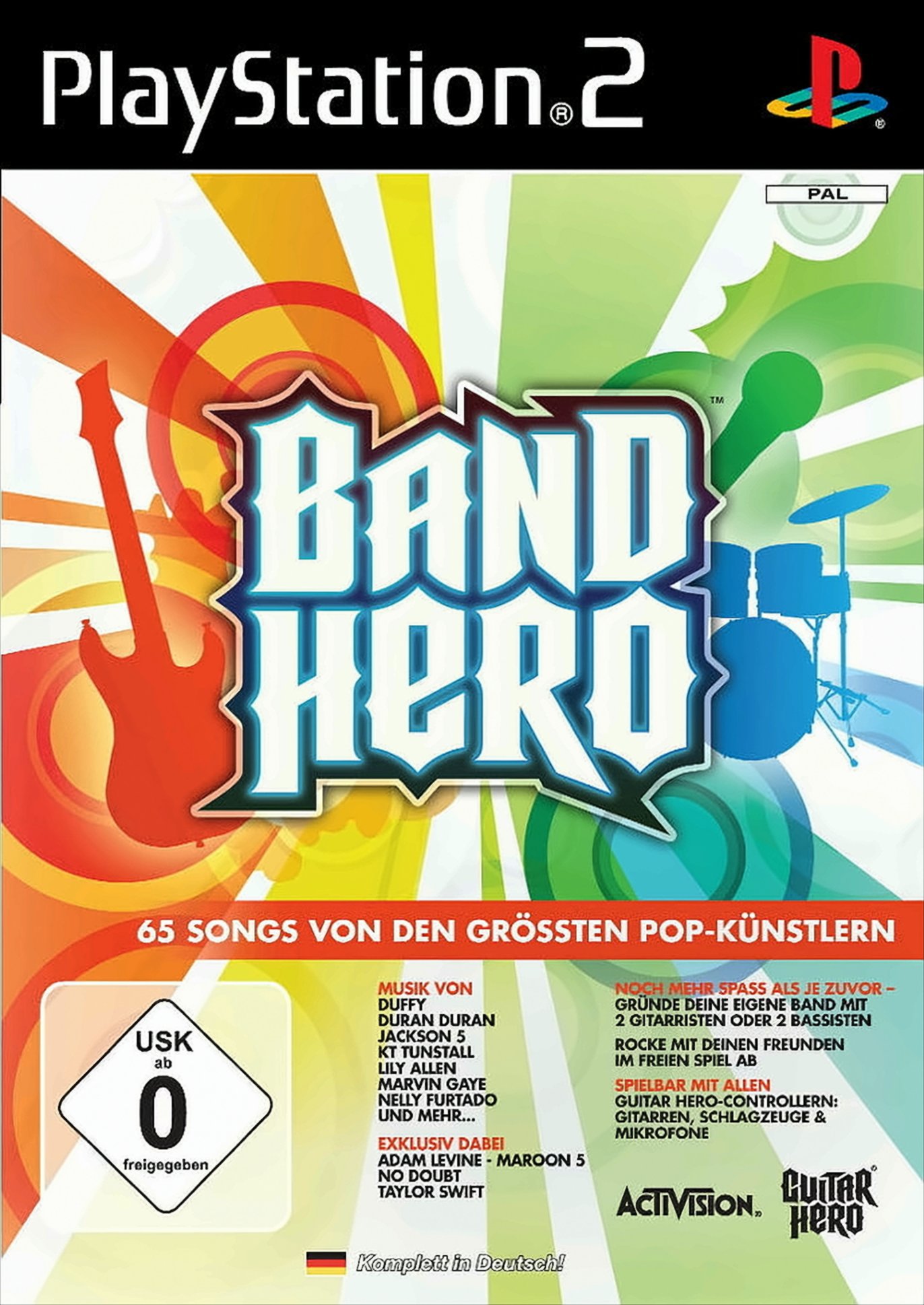 Bild von PS2 - Band Hero (DE Version) (mit OVP) (gebraucht) NEUWERTIG