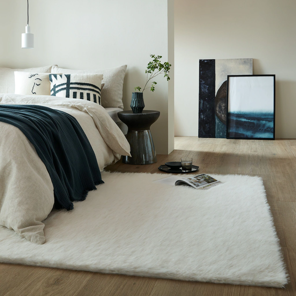 Bild von FLAIR RUGS Hochflor-Teppich "Alpine Faux Fur", rechteckig, 35 mm Höhe, waschbarer Kunstpelzteppich