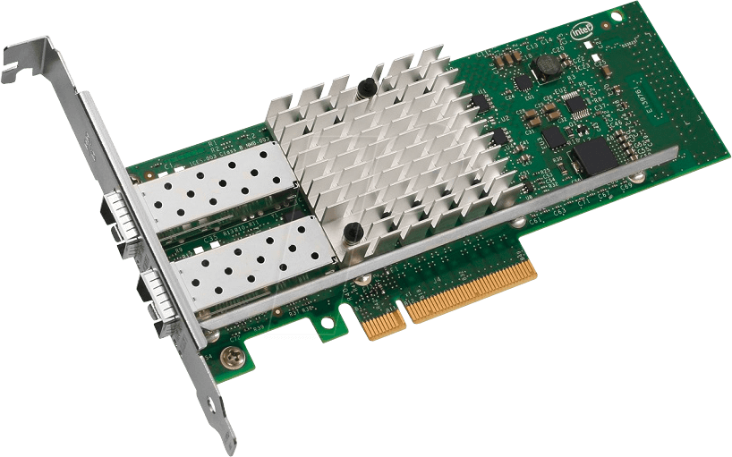 Bild von Intel Ethernet Converged Network Adapter X520-DA2 - Netzwerkadapter - PCI Express 2,0 x8 Low Profile - 10Gb Ethernet x 2 (E10G42BTDABLK)