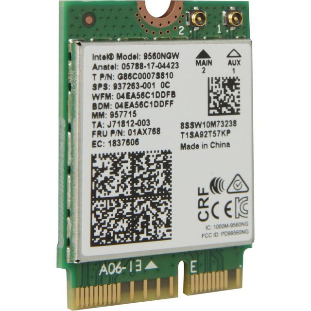 Bild von Intel® Intel® Dual Band WLAN-AC 9560 M.2, WLAN-Adapter Netzwerk-Adapter