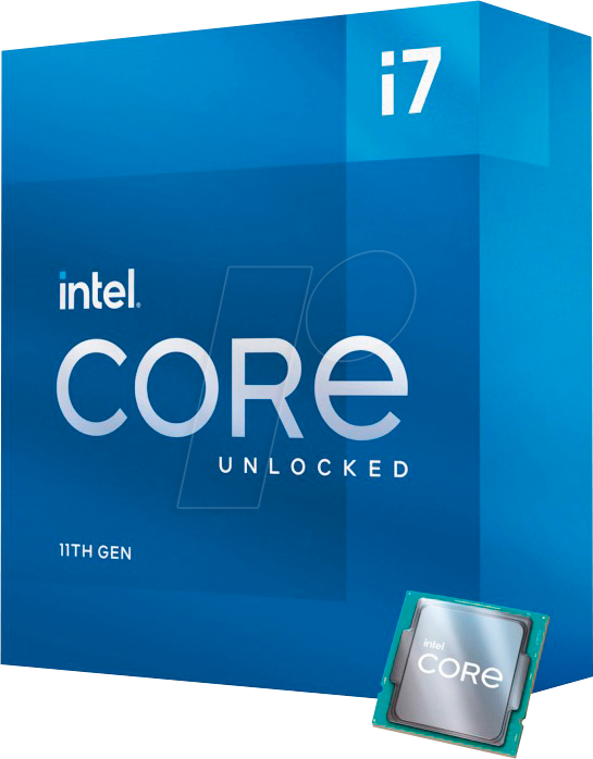 Bild von Intel Core i7-11700K - Intel® Core i7 Prozessoren der 11. Generation - LGA 1200 (Socket H5) - PC - 14 nm - Intel - 3,6 GHz (BX8070811700K)