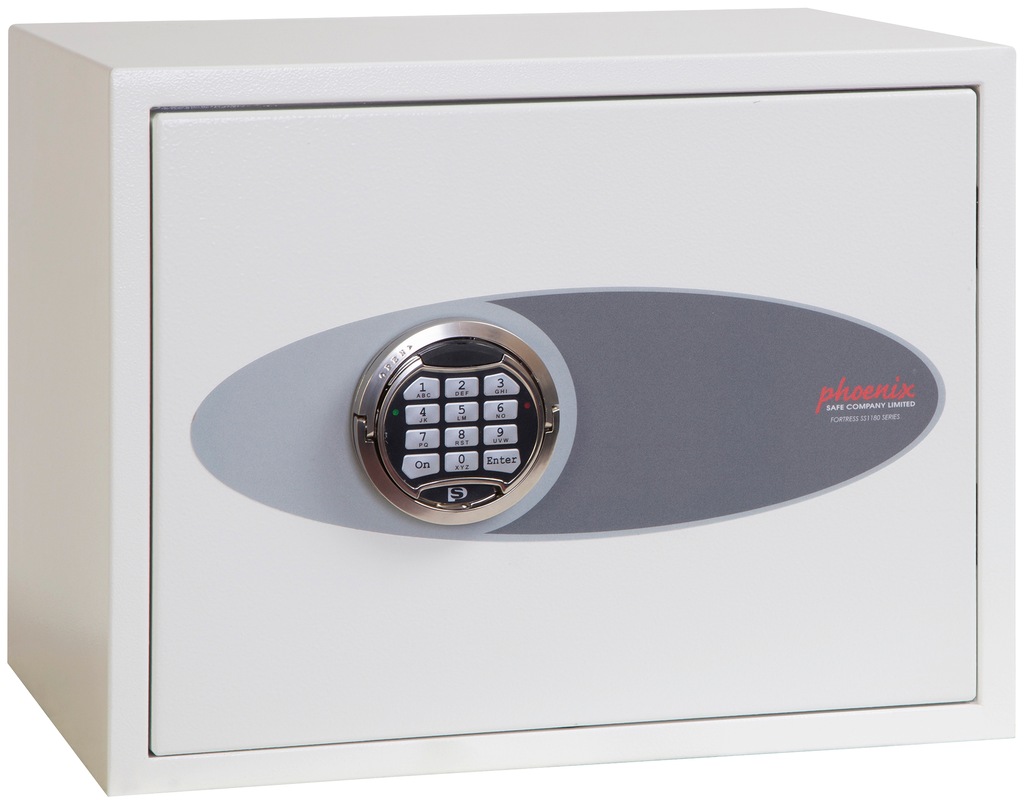 Bild von phoenix Tresor Fortress Sicherheitsstufe S2 nach EN14450 signalweiß 45,0 x 35,0 x 35,0 cm