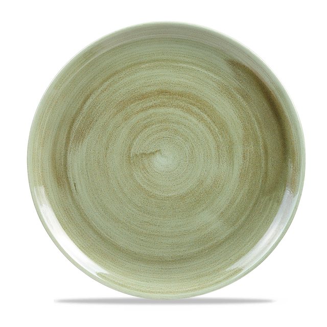 Bild von Churchill Stonecast Patina Antike, runde Coupe-Teller, Grün, 288 mm (12 Stück)