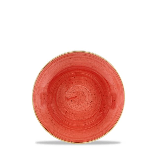Bild von Churchill Schale Super Vitrified Stonecast Berry Red Teller Tief Coup 18,2cm, Porzellan