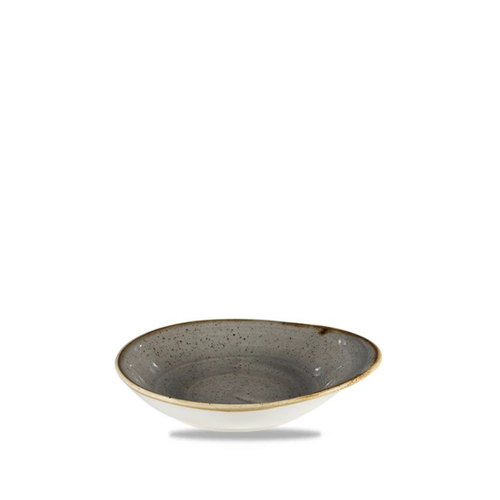 Bild von Churchill Schale Super Vitrified Stonecast Peppercorn - Oval Tief