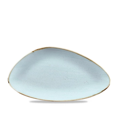 Bild von Churchill Chefs Platte Stonecast Duck Egg – Dreieckig und Vielseitig