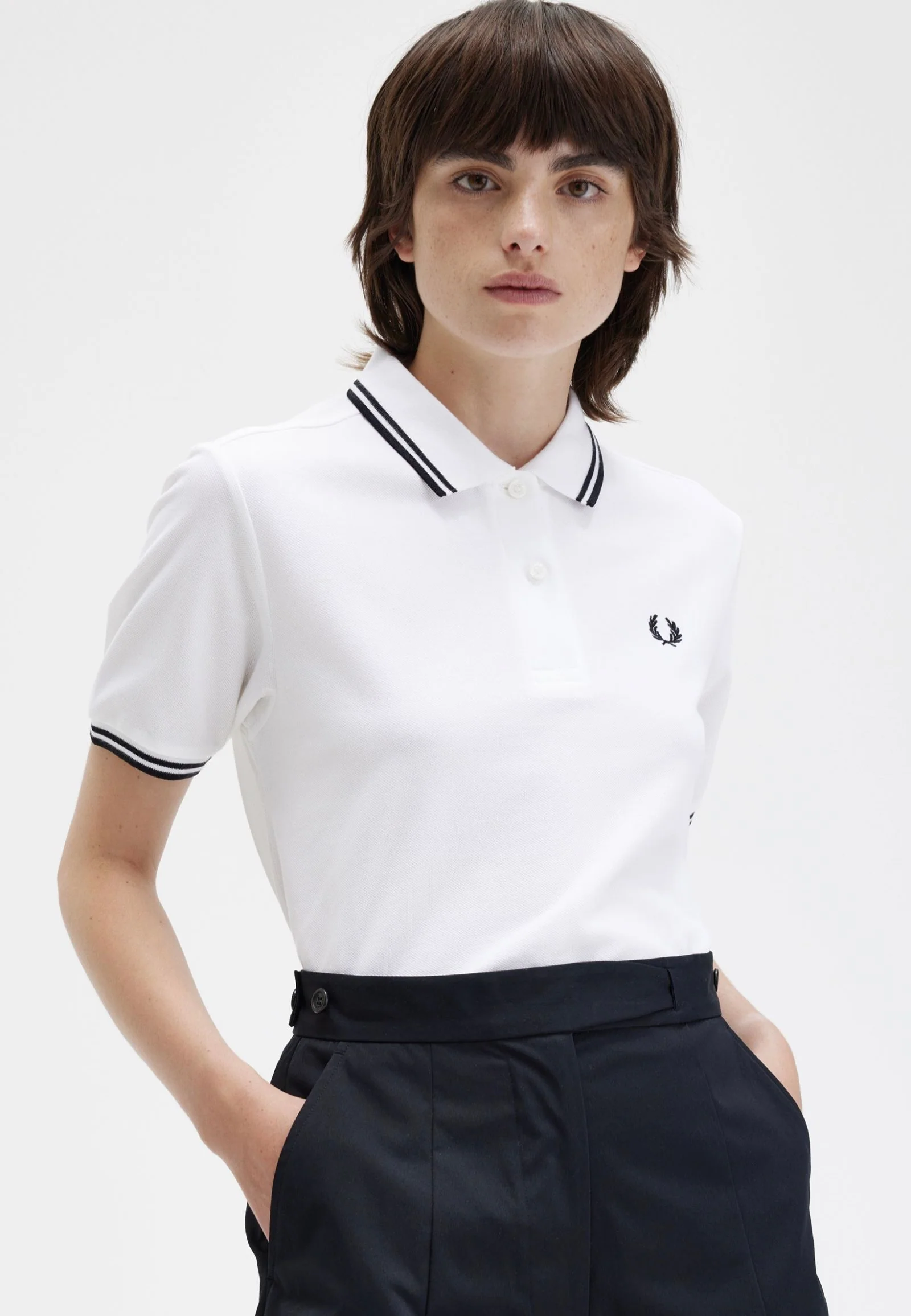 Bild von Fred Perry - Twin Tipped White - Polo - Weiß - X-Large - 100% Baumwolle,Baumwolle
