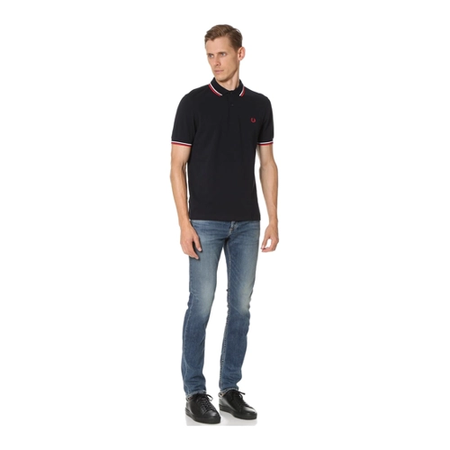 Bild von Fred Perry Herren M3600-471 Poloshirt - Blau (Navy/White 471) - XX-Large