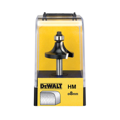Bild von DeWalt, Fräser, DT90014 Abrundfraeser HM Z2 S8mm D22,7mm R6mm, 6 Stück