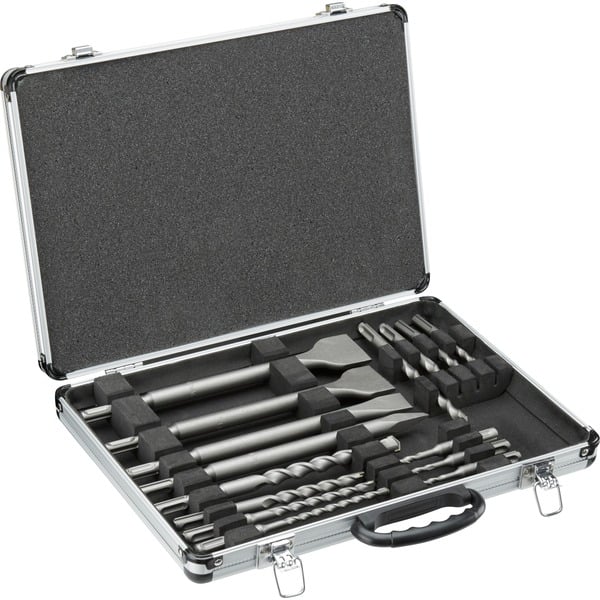 Bild von Dewalt 15-tlg. High Performance SDS-plus Bohrer & Meißel-Set DT9679 (optimiertes Bohrkopfdesign, Induktions-Wärmbehandlung für höchste Werkzeugqualität, inkl. Koffer)