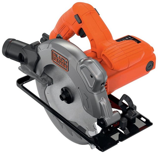 Bild von Black + Decker Handkreissäge CS1250L, 1250 W, Sägeblatt mit Parallelanschlag