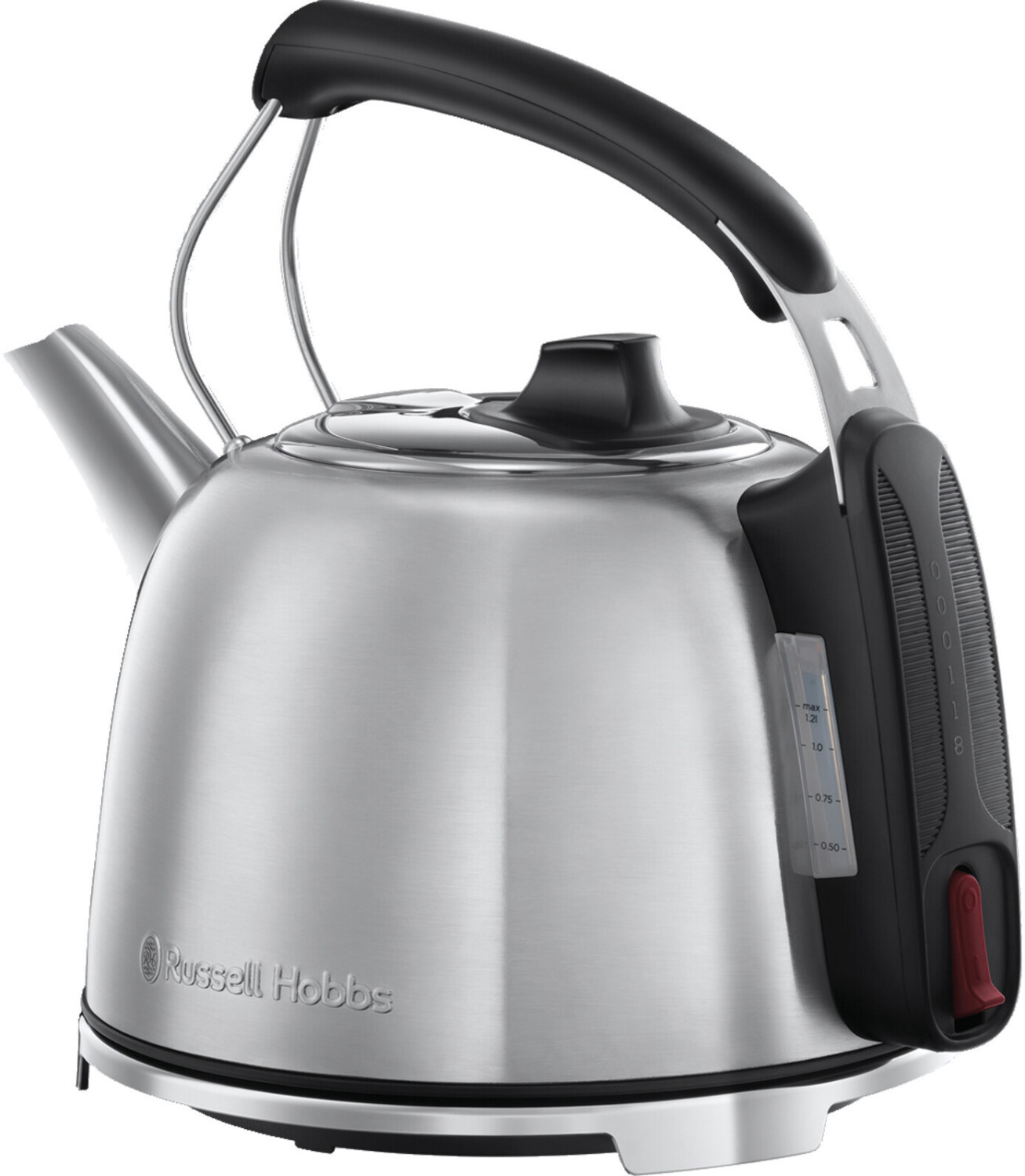 Bild von Russell Hobbs Wasserkocher Edelstahl Retro 65 Jahre Jubiläumsmodel,1,2l, 2400W, Schnellkochfunktion, Perfect-Pour-Ausgusstülle, Wasserstandsanzeige, Vintage Teekocher 25860-70