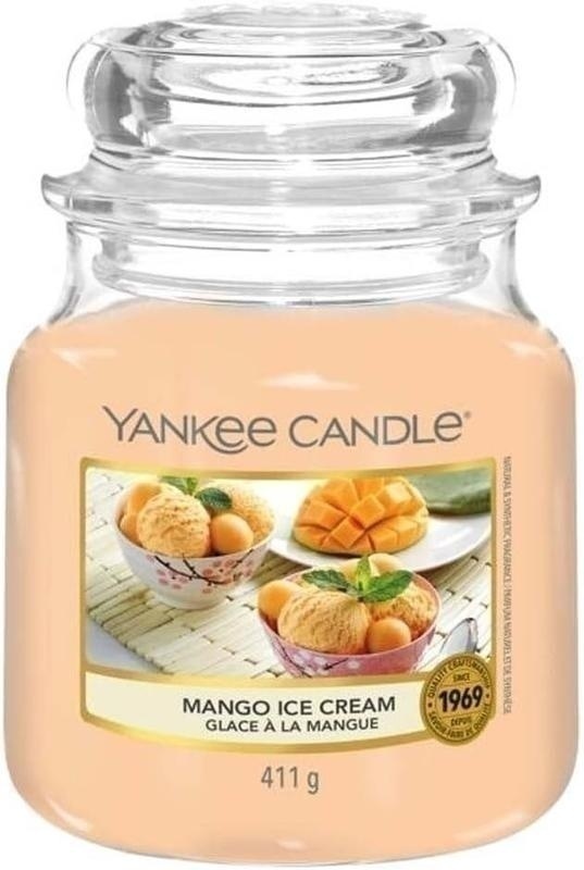 Bild von Yankee Candle Duftkerze Mango Ice Cream im Glas Jar 411 g Housewarmer