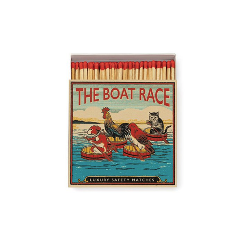 Bild von Elegante Formkerze mit Streichhölzern: The Boat Race