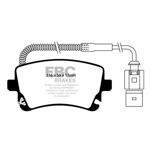 Bild von EBC Brakes DP41470R Yellowstuff Bremsbeläge für optimalen Halt
