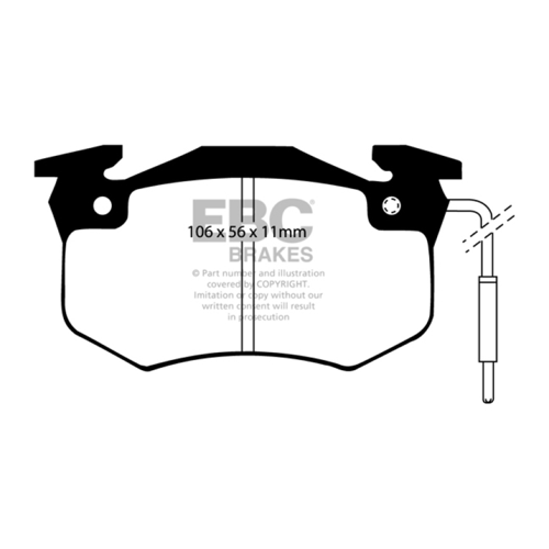 Bild von EBC Brakes DP4458/2R Yellowstuff Bremsbeläge