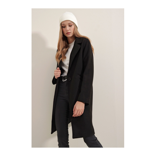 Bild von Bigdart 9085 Kaşe Mantel – Schwarz für Damen - 36