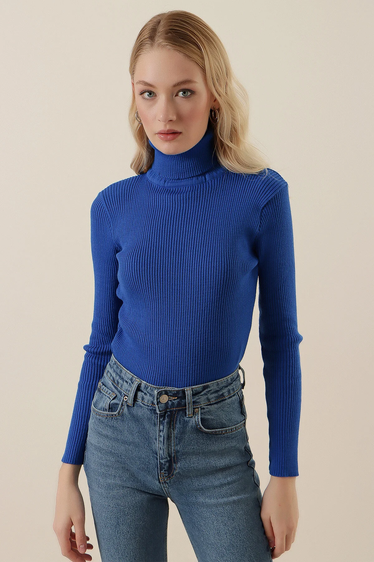 Bild von Bigdart 15796 Rollkragenpullover Aus Cord – Saks für Damen - Standard