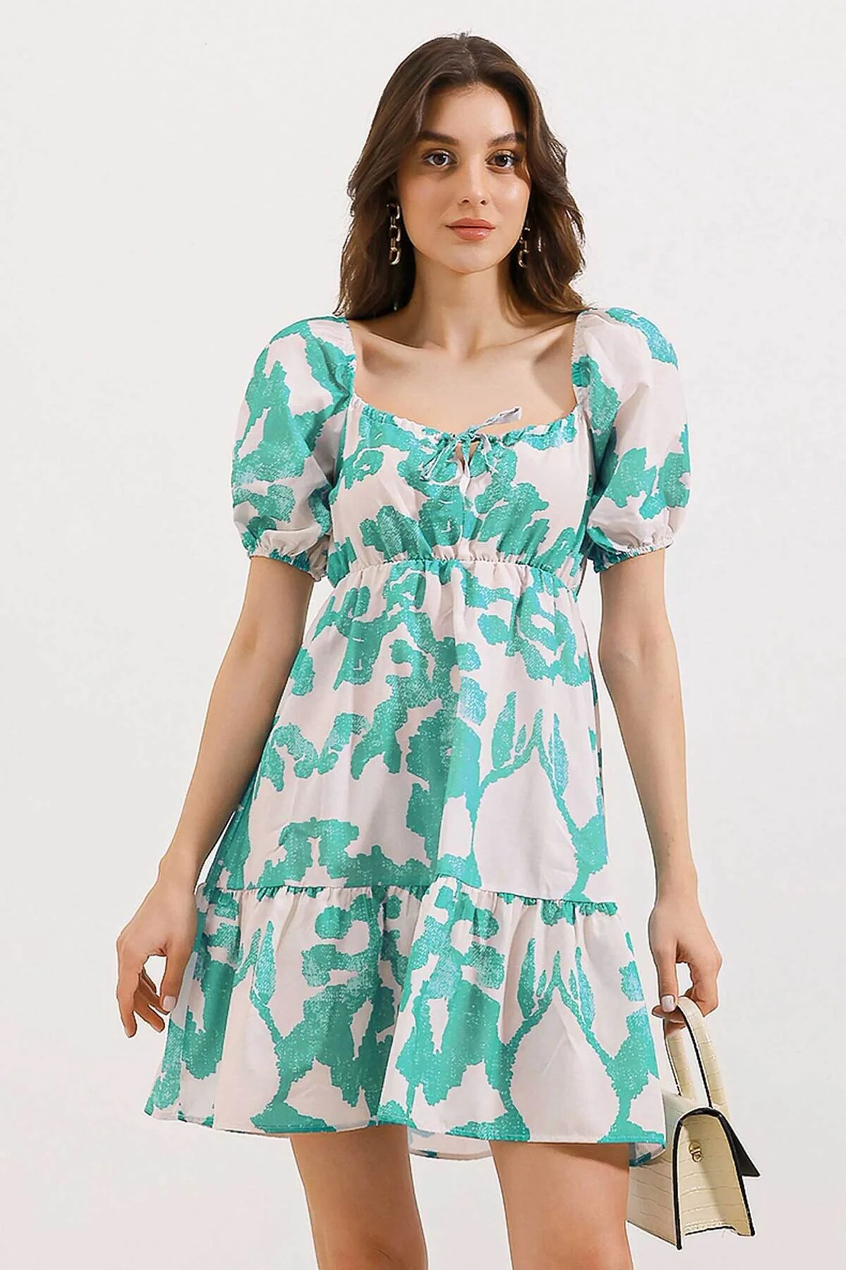 Bild von Bigdart 2351 Ausgestelltes Popeline-kleid D. Mint für Damen - 36
