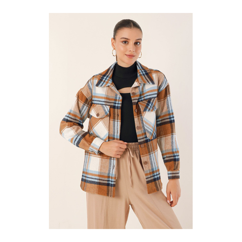 Bild von Bigdart Taba Brodie - Hochwertiges Oversize-Holzfällerhemd für Damen