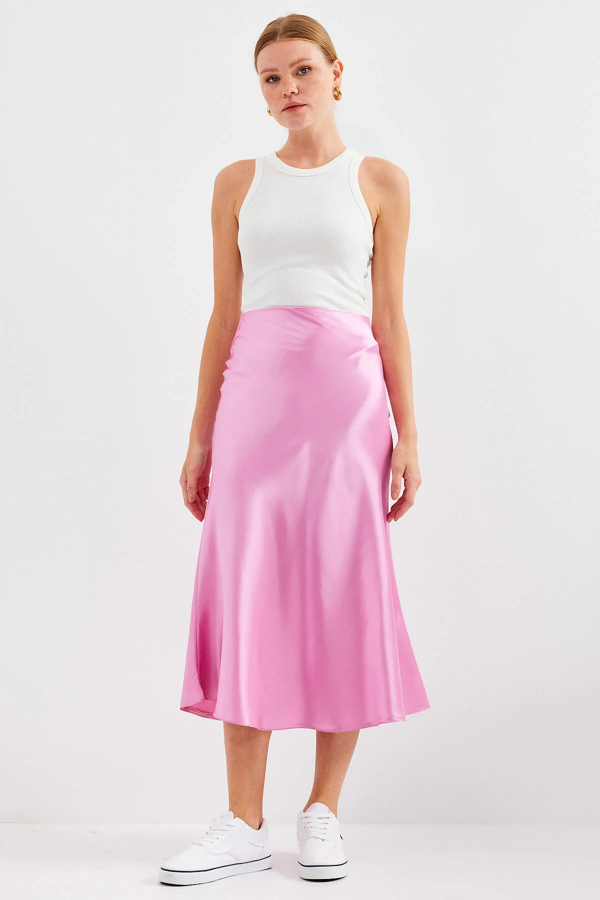 Bild von Bigdart 15806 Modell Rosa Satinrock für Damen - 40