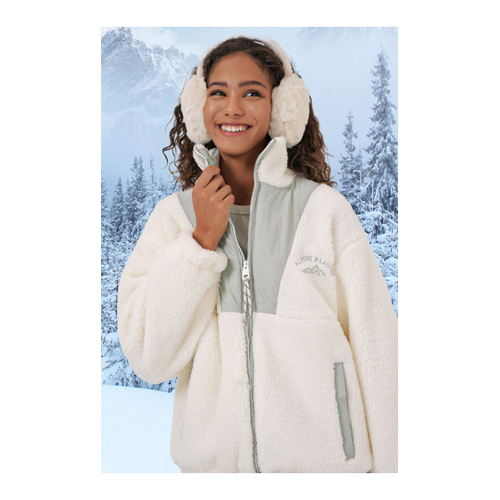 Bild von Bigdart 5194 Plüschjacke Mit Reißverschluss – Mint für Damen - Größe 40