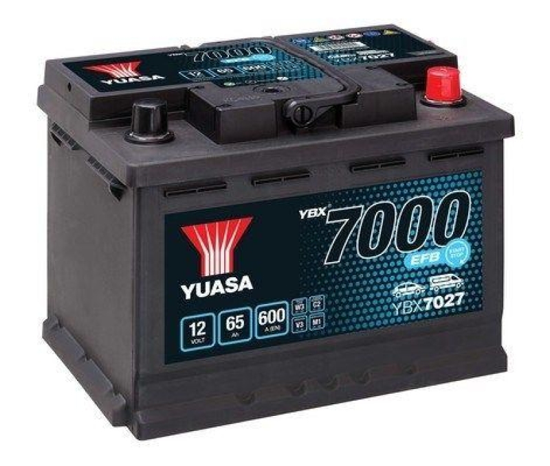 Bild von YUASA YBX7000 - EFB 12V 65Ah 600A Starterbatterie für VW ALFA ROMEO DACIA KIA AUDI TOYOTA LANCIA NISSAN OPEL HYUNDAI RENAULT CITROËN/PEUGEOT FIAT VAUX