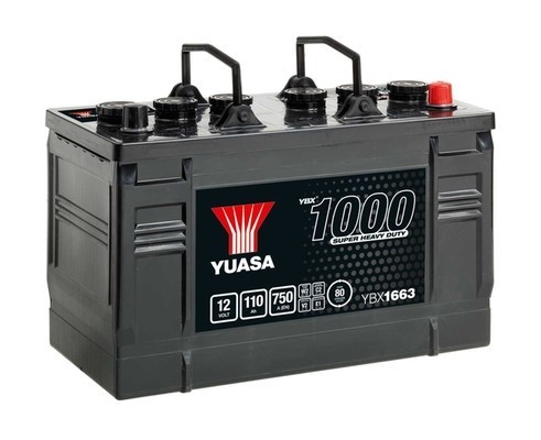 Bild von YUASA YBX1000 - SHD 12V 110Ah 750A Starterbatterie für IVECO ROVER Z261048 Z161048 500041131 YBX1663