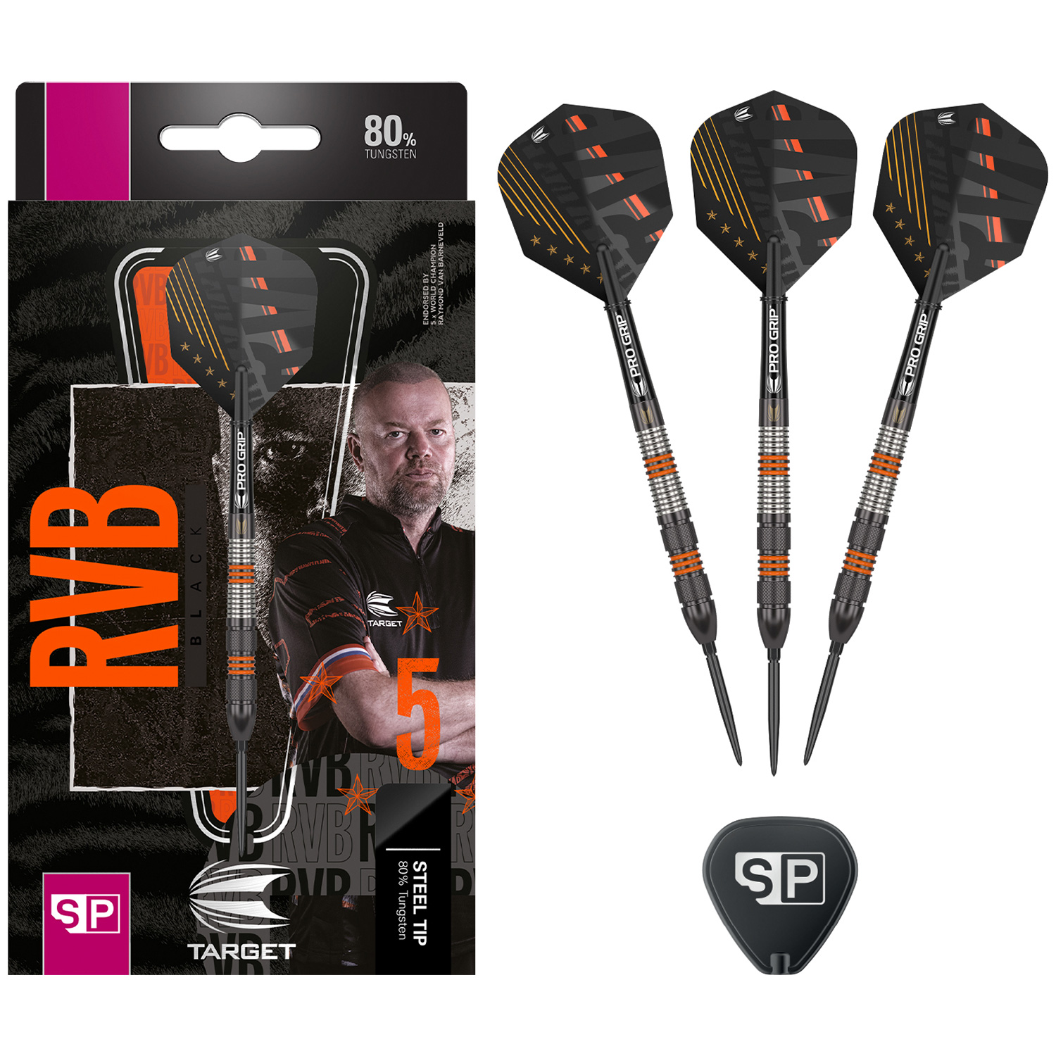 Bild von Target Swiss Point Raymond van Barneveld Black 80% Steeldart (23g)