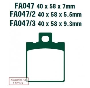 Bild von EBC Brakes FA047 Bremsbelagsatz Bremsbeläge, Bremsklötze, Bremssteine