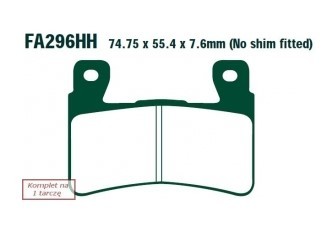 Bild von EBC Brakes FA296HH Bremsbelagsatz Bremsbeläge, Bremsklötze, Bremssteine