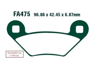 Bild von EBC Brakes FA475TT Bremsbelagsatz Bremsbeläge, Bremsklötze, Bremssteine