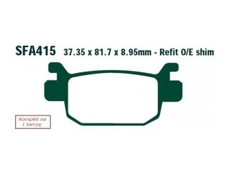 Bild von EBC Brakes SFA415HH Bremsbelagsatz Bremsbeläge, Bremsklötze, Bremssteine