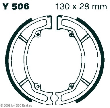 Bild von EBC Brakes Y506 Bremsbacken Trommelbremsbacken, Bremsbackensatz 130 28