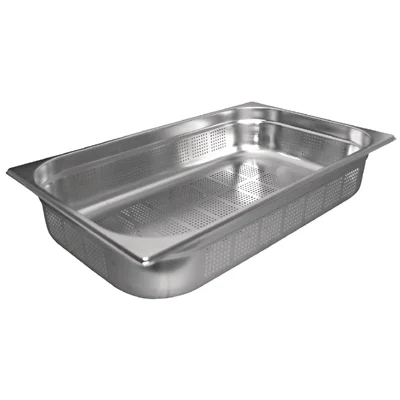 Bild von Vogue GN-Behälter Edelstahl 20cm GN1/1 gelocht, 28L