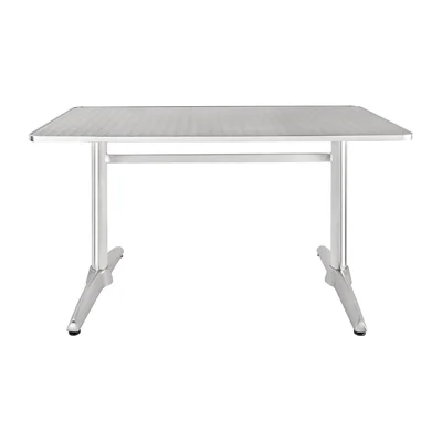 Bild von Bolero rechteckiger Tisch Edelstahl 120 x 60cm